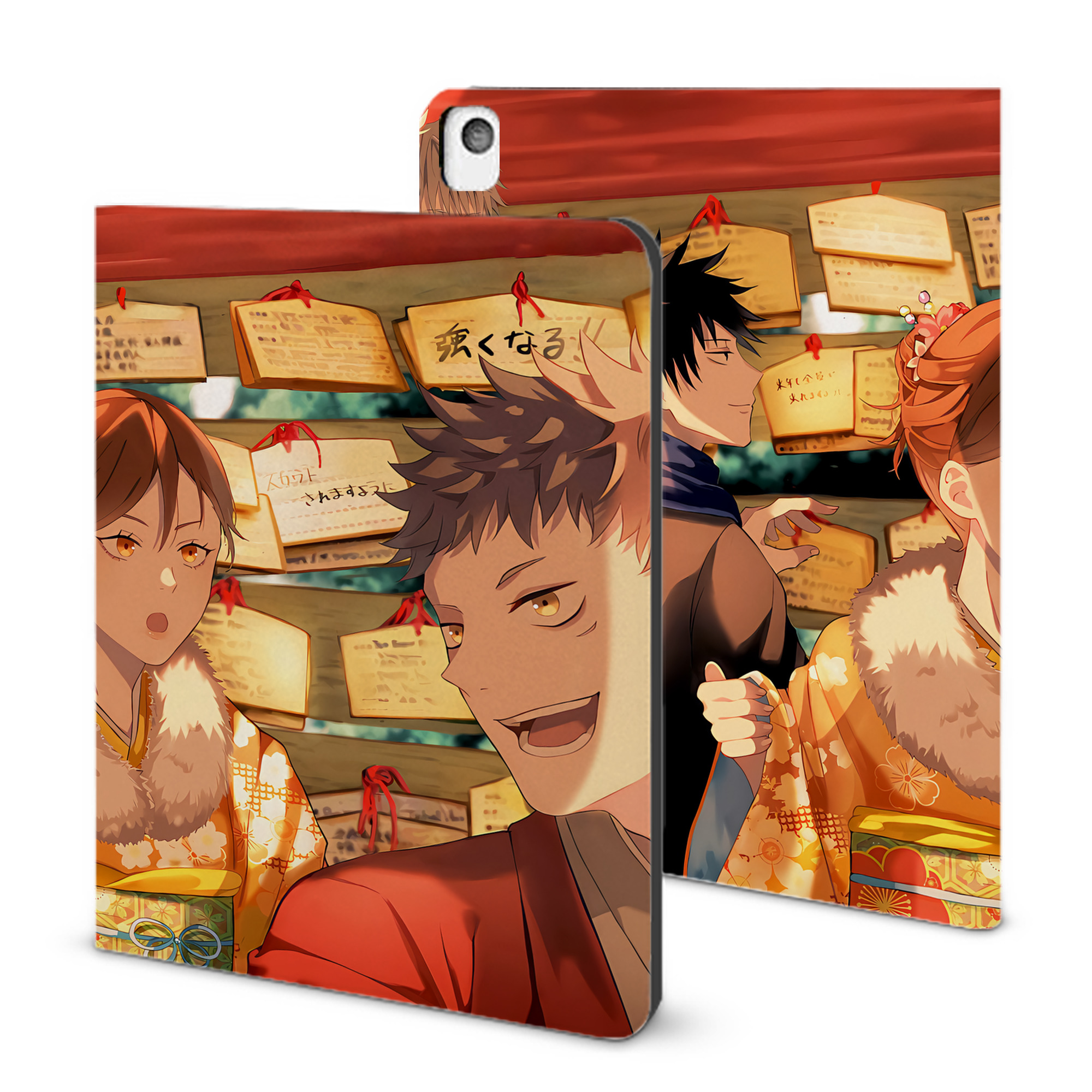 （画像用） 呪術廻戦 Jujutsu Kaisen IPadケース ペンホルダー付き ブックスタイルデザイン